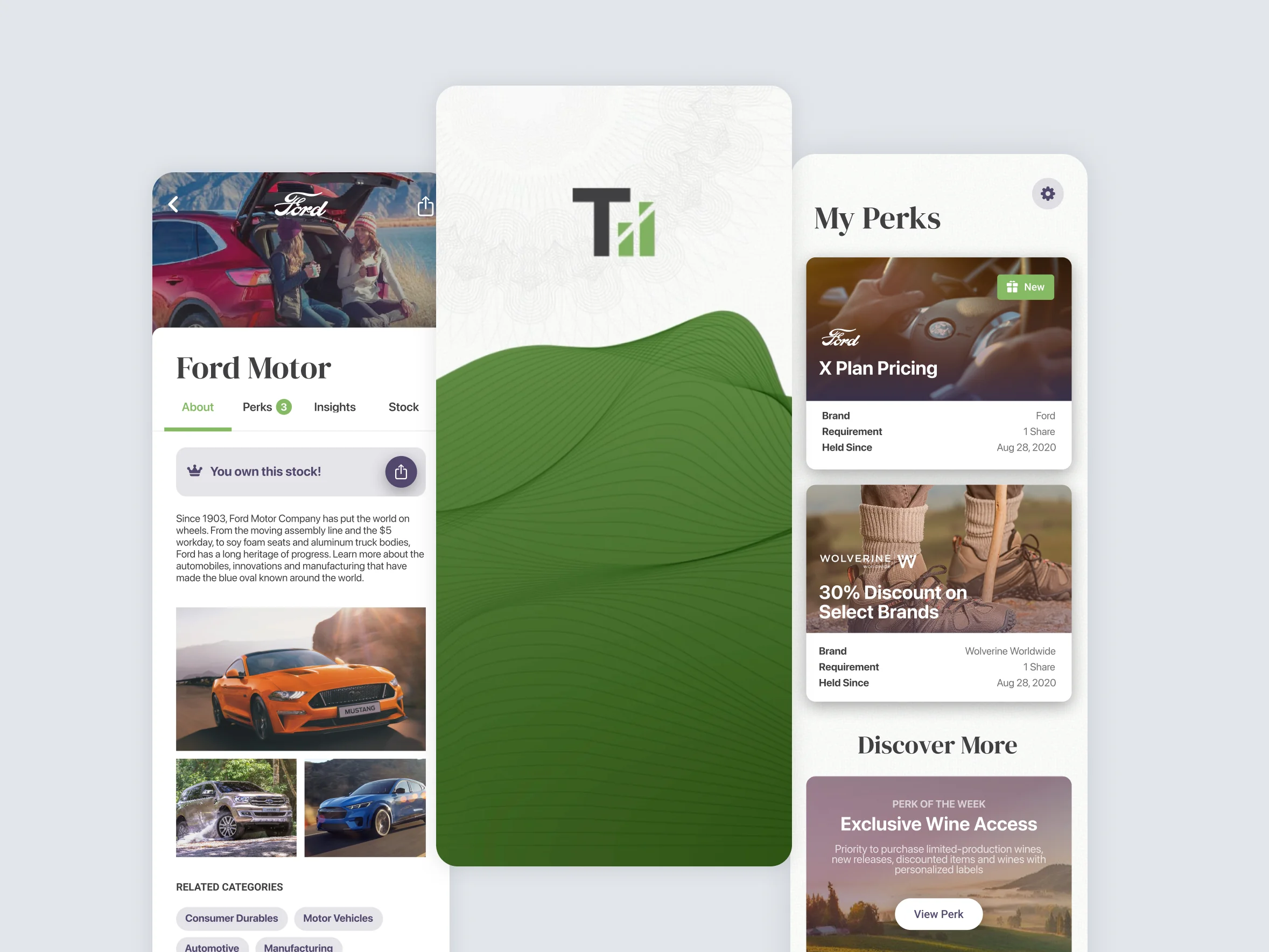 Collect stock perks in the TiiCKER app