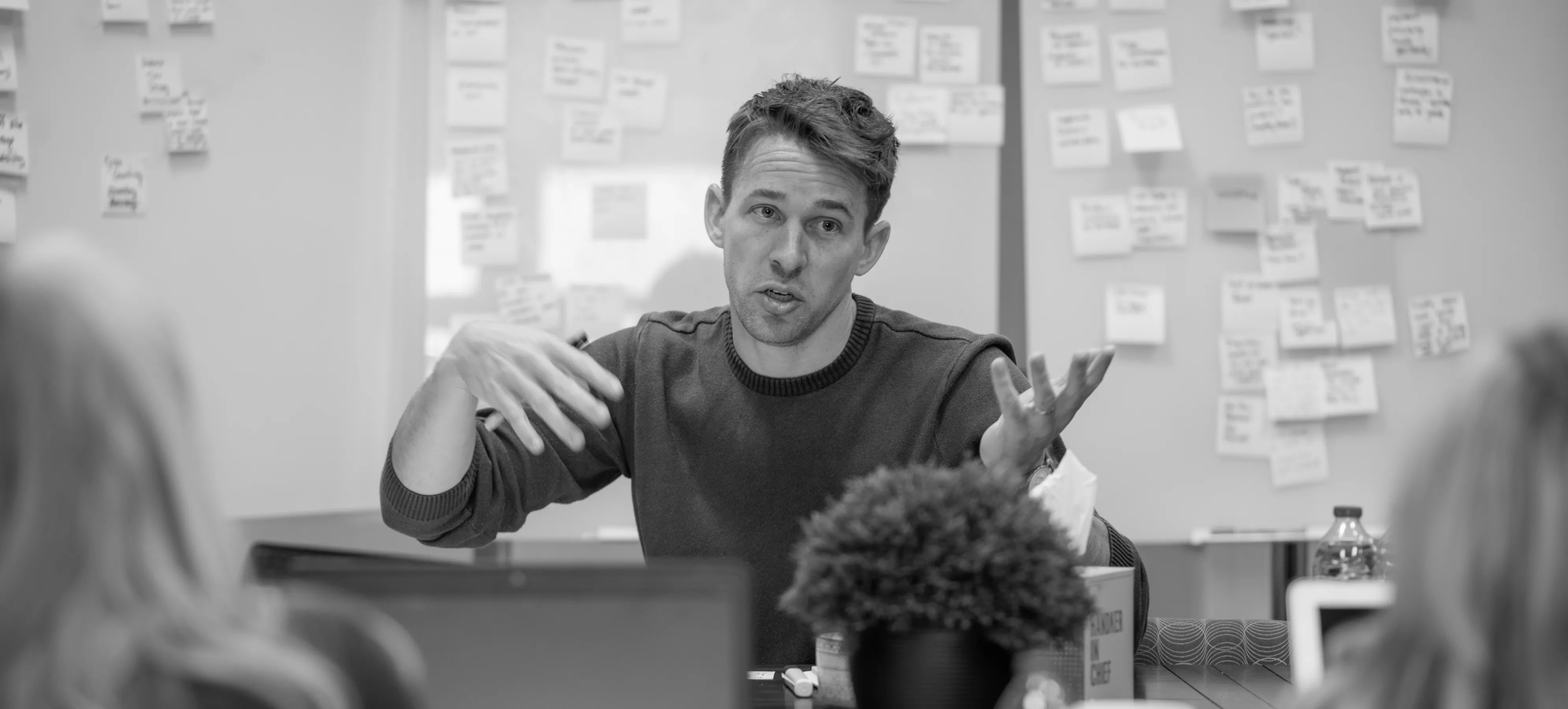 Joe Salowitz leading a client workshop