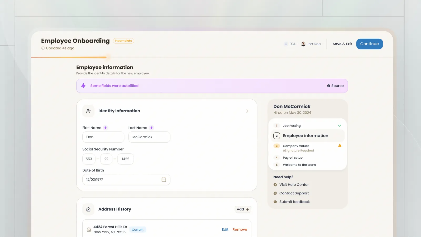 Multi-step workflow