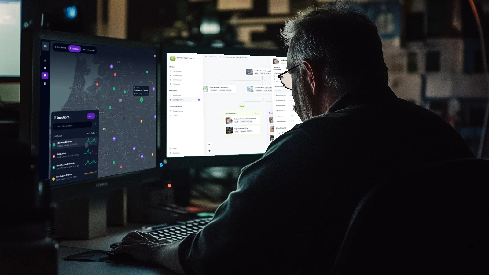 A technical manager using Pratexo software