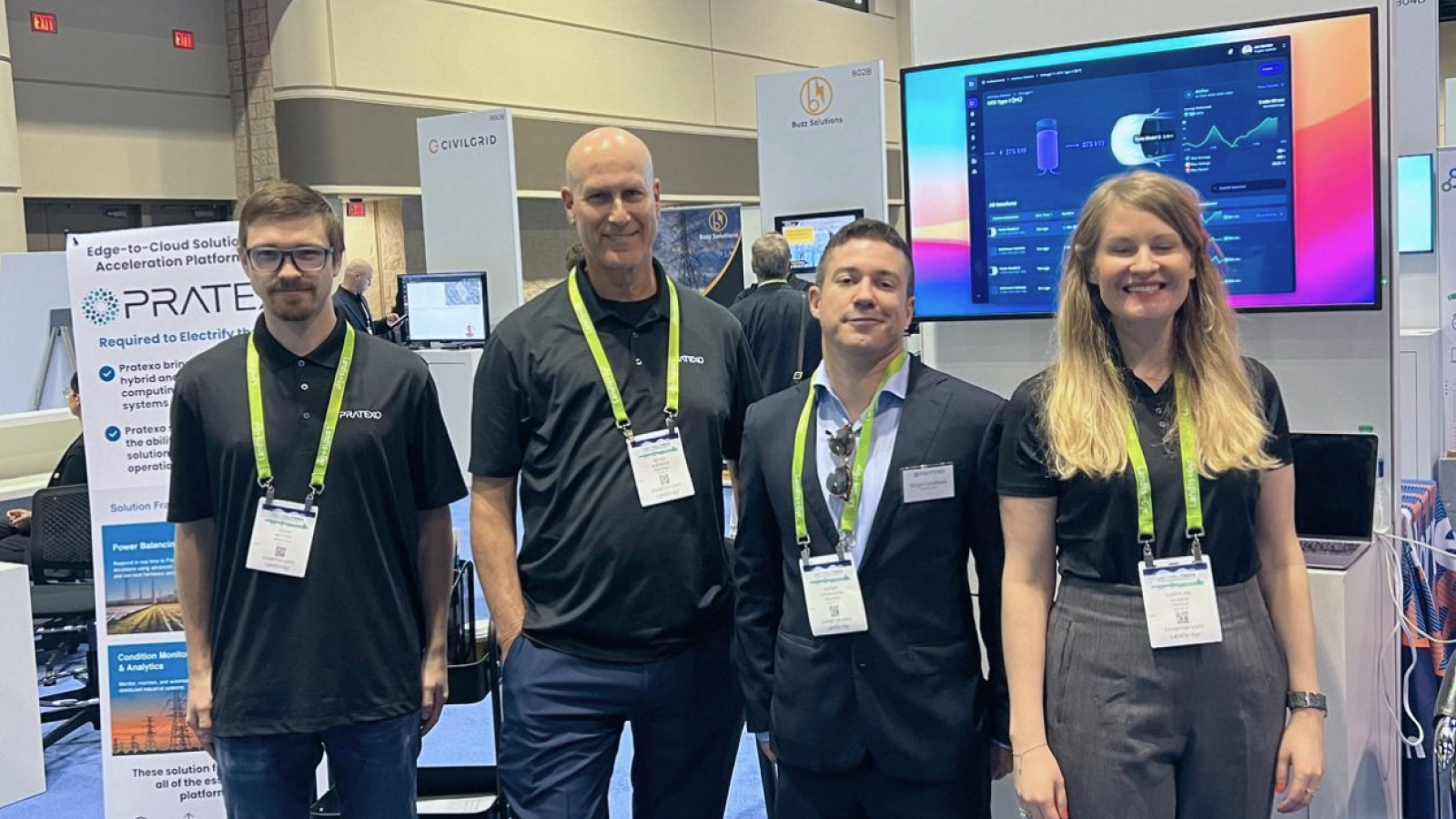 Pratexo team at industry trade show